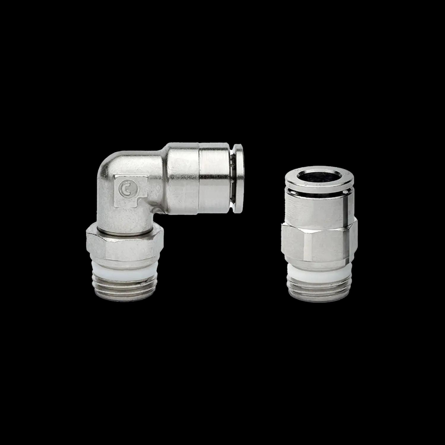 Pneumatic push-in fittings