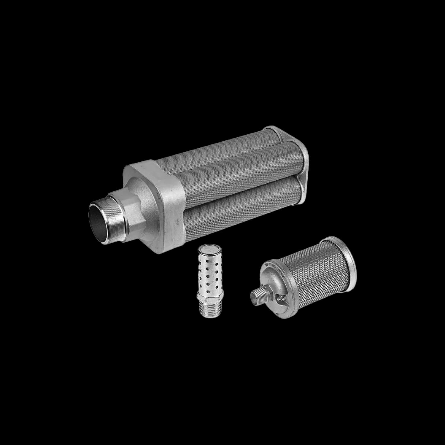 High-flow metal silencer