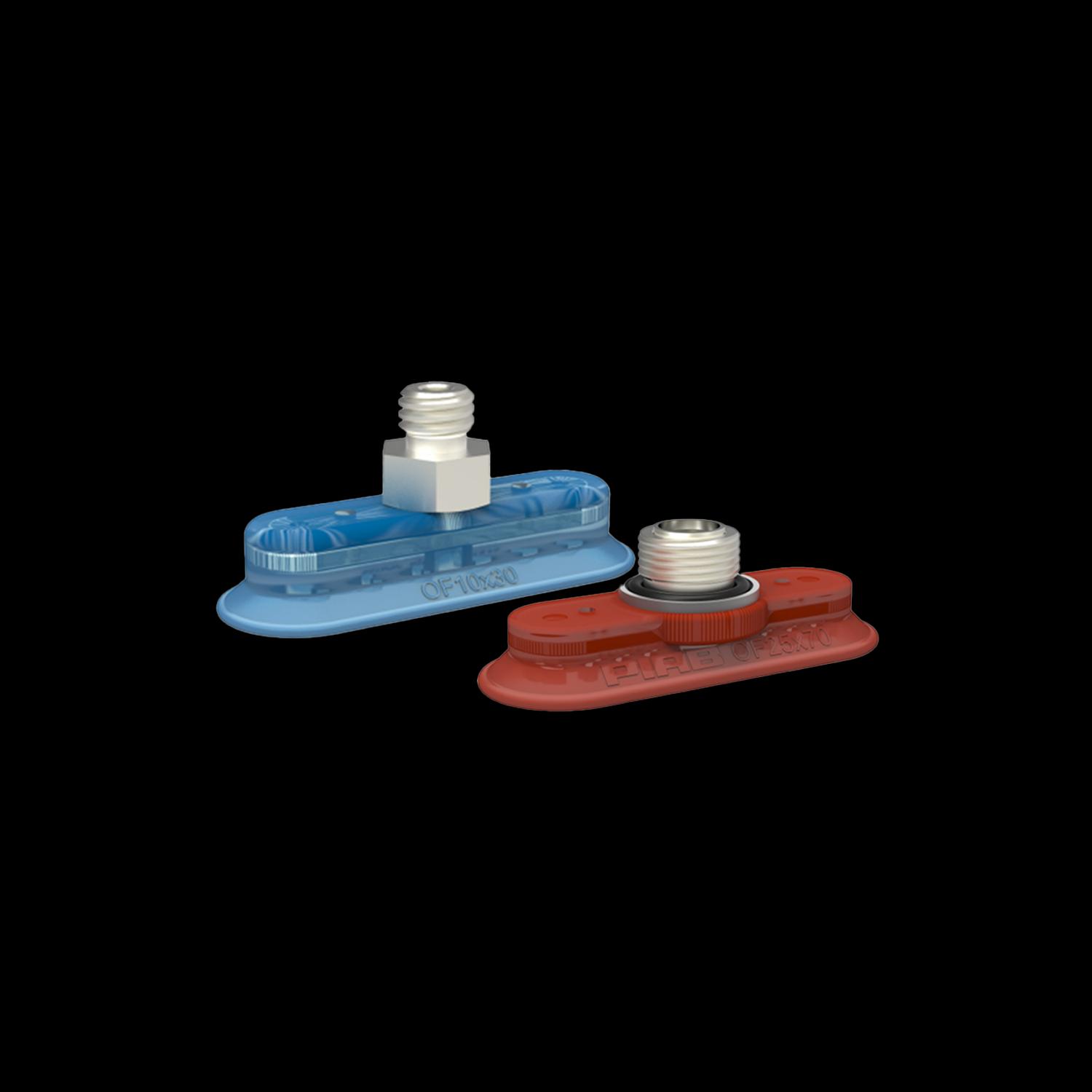 Series OF flat, oval suction cup (10 x 30 – 70 x 175 mm)