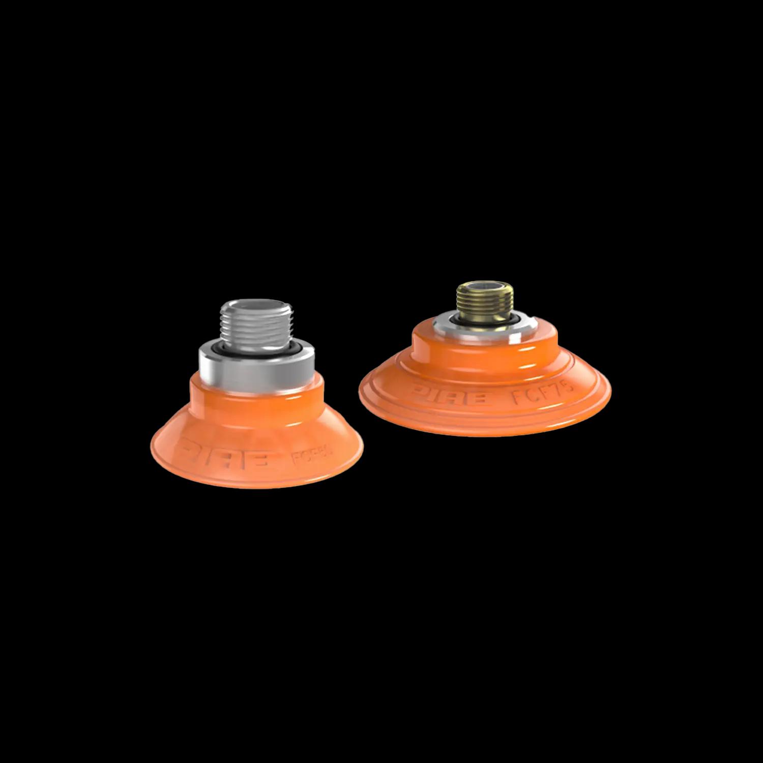 Series FCF flat, concave friction suction cups (25 – 125 mm)